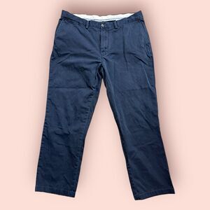 Polo Ralph Lauren Classic Fit Chino Pants Men 38x30 Blue Flat Front Straight Leg